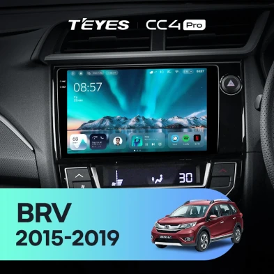 Штатная магнитола Teyes CC4 Pro 8/128 Honda BRV (2015-2019) Правый руль