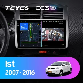 Штатная магнитола Teyes CC3 2K 4/64 Toyota Ist XP110 (2007-2016)