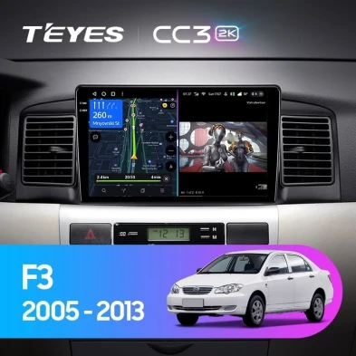 Штатная магнитола Teyes CC3 2K 6/128 BYD F3 (2005-2013)