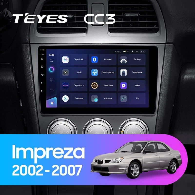 Штатная магнитола Teyes CC3 4/32 Subaru Impreza GD GG (2002-2007)
