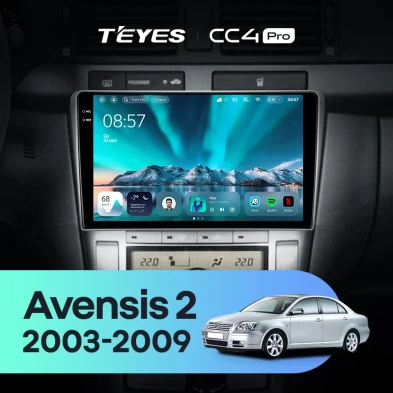Штатная магнитола Teyes CC4 Pro 12/256 Toyota Avensis T250 (2003-2009)