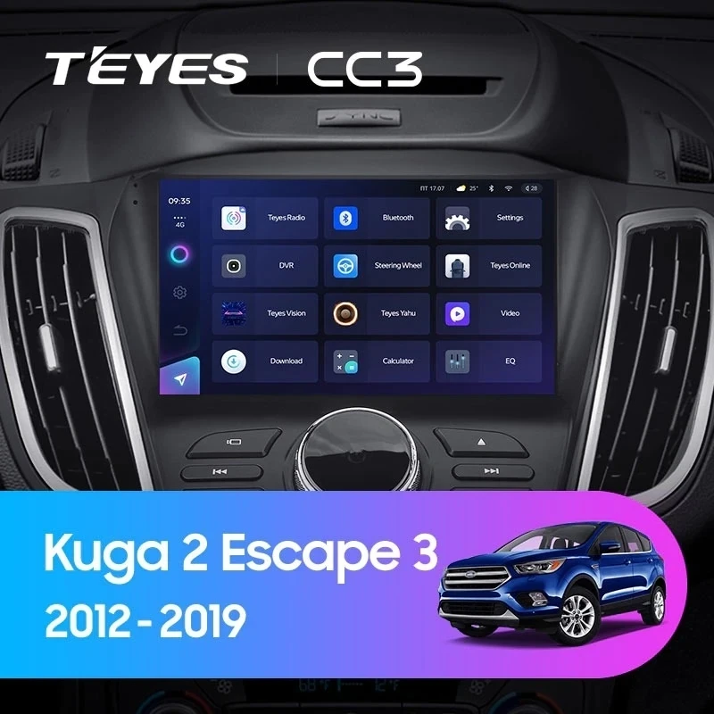 Штатная магнитола Teyes CC3 4/32 Ford Escape 3 (2012-2019) Тип-B