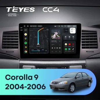 Штатная магнитола Teyes CC4 8/128 Toyota Corolla 9 E120 (2004-2006)