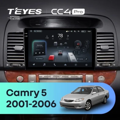 Штатная магнитола Teyes CC4 Pro 12/256 Toyota Camry 5 XV 30 (2001-2006) Тип-A
