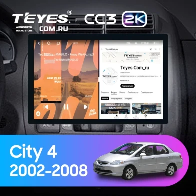 Штатная магнитола Teyes CC3 2K 4/64 Honda City 4 (2002-2008) (11")
