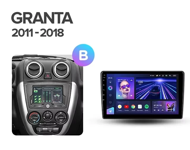 Штатная магнитола Teyes CC3L 4/32 Lada Granta Sport (2011-2018) Тип-B