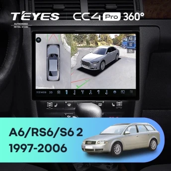 Штатная магнитола Teyes CC4 Pro 360 12/256 Audi A6 2 (1997-2004) (11")