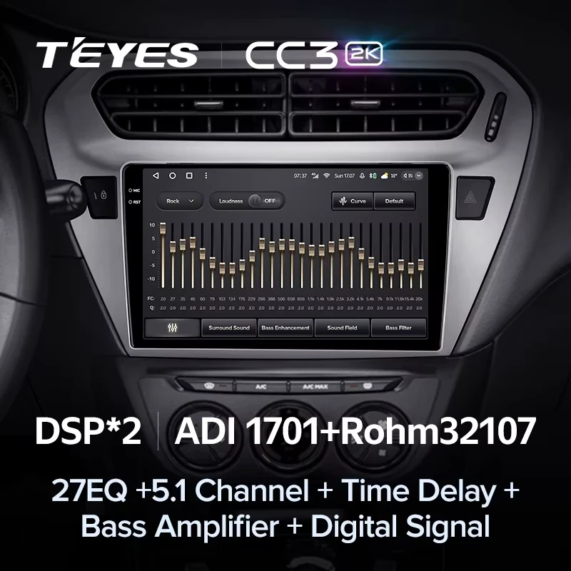 Штатная магнитола Teyes CC3 2K 4/64 Citroen C-Elysee (2012-2016) F2