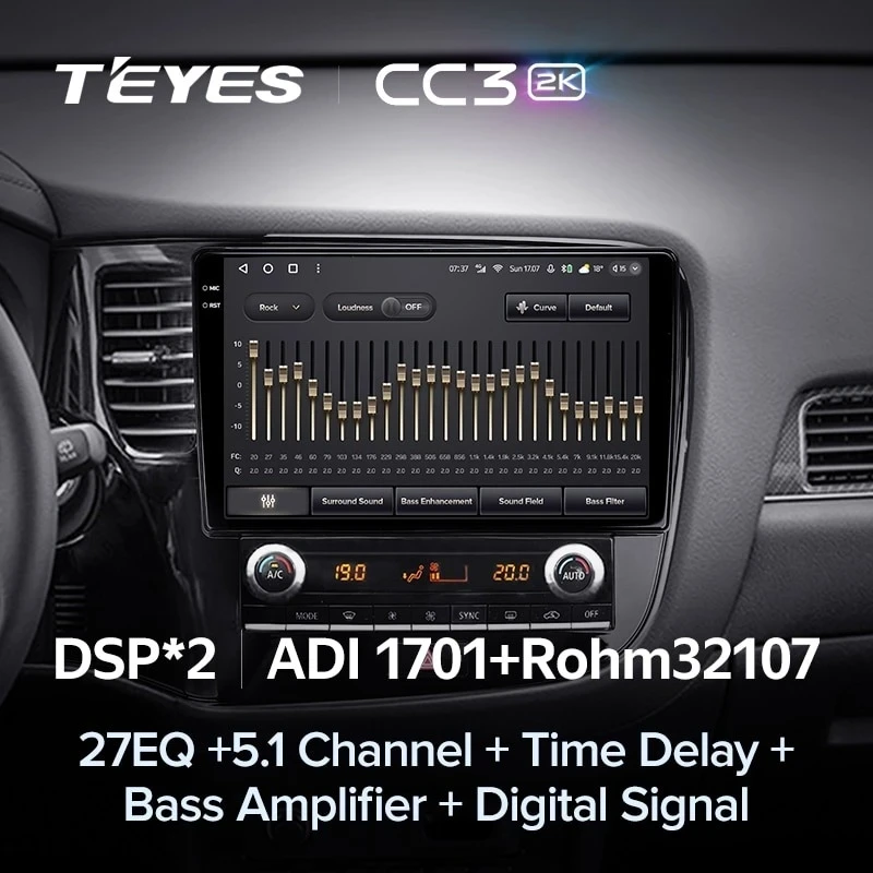 Штатная магнитола Teyes CC3 2K 4/64 Mitsubishi Outlander 3 (2018-2021)