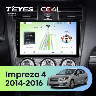 Штатная магнитола Teyes CC4L 6/64 Subaru Impreza 4 (2014-2016)