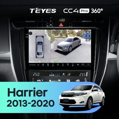 Штатная магнитола Teyes CC4 Pro 360 12/256 Toyota Harrier XU60 (2013-2020) F1