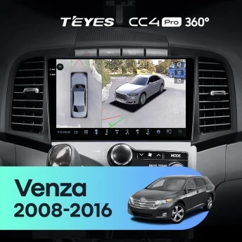 Штатная магнитола Teyes CC4 Pro 360 8/128 Toyota Venza (2008-2016)