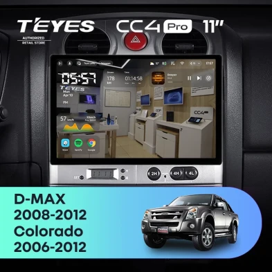 Штатная магнитола Teyes CC4 Pro 12/256 Isuzu D-Max (2008-2012) (11")