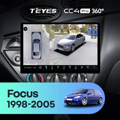 Штатная магнитола Teyes CC4 Pro 360 8/128 Ford Focus 1 (1998-2005) (13")