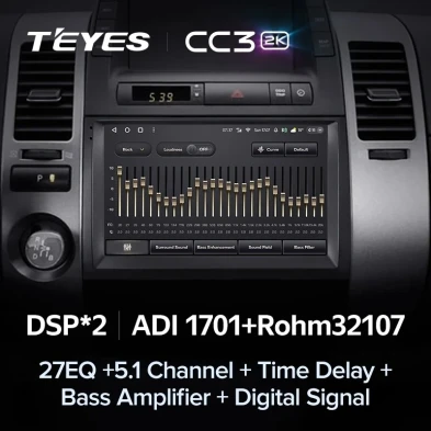 Штатная магнитола Teyes CC3 2K 4/64 Toyota Prius XW20 II (2003-2011) F2