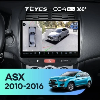 Штатная магнитола Teyes CC4 Pro 360 12/256 Mitsubishi ASX 1 (2010-2016) Тип-A (11")