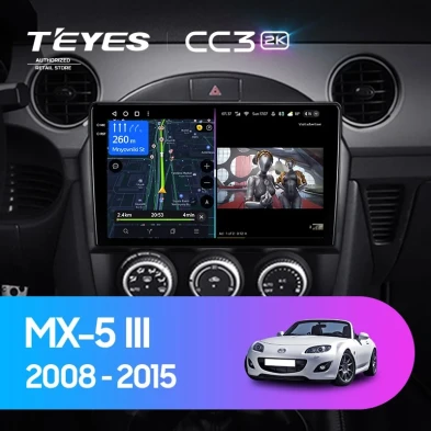 Штатная магнитола Teyes CC3 2K 4/32 Mazda MX-5 (2008-2015)
