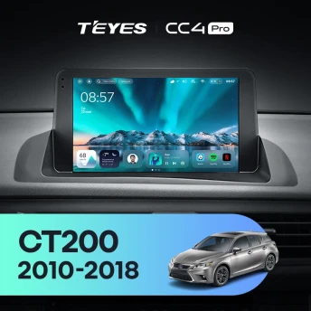 Штатная магнитола Teyes CC4 Pro 12/256 Lexus CT CT200 CT200h (2010-2018)