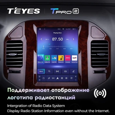 Штатная магнитола Tesla style Teyes TPRO 2 4/64 Mitsubishi Pajero 3 V70 V60 (1999-2006)