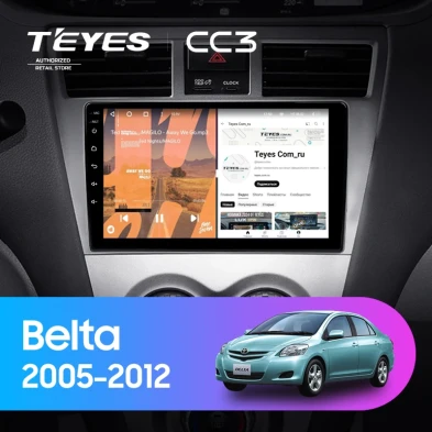 Штатная магнитола Teyes CC3 4/32 Toyota Belta (2005-2012)