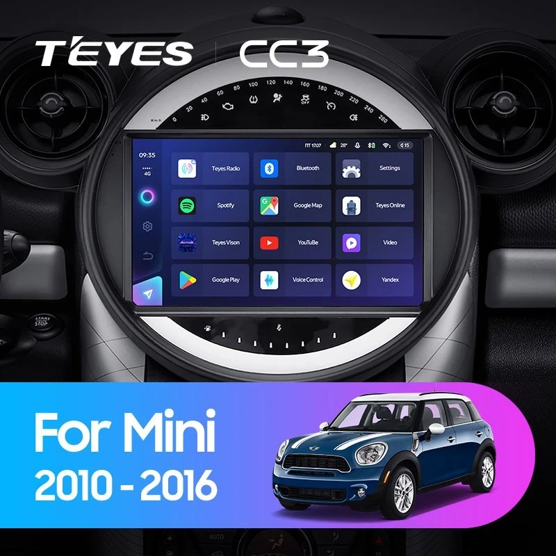 Штатная магнитола Teyes CC3 4/32 Mini Cooper (2010-2016) F2