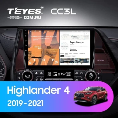 Штатная магнитола Teyes CC3L 4/32 Toyota Highlander 4 XU70 (2019-2021)