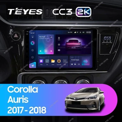 Штатная магнитола Teyes CC3 2K 360 6/128 Toyota Corolla (2017-2018) Тип-B