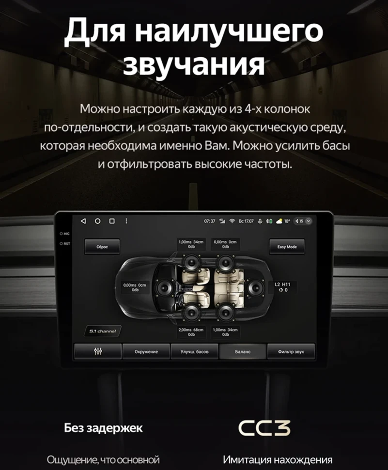 Штатная магнитола Teyes CC3 4/32 Kia Morning 3 (2017-2023) Тип-A