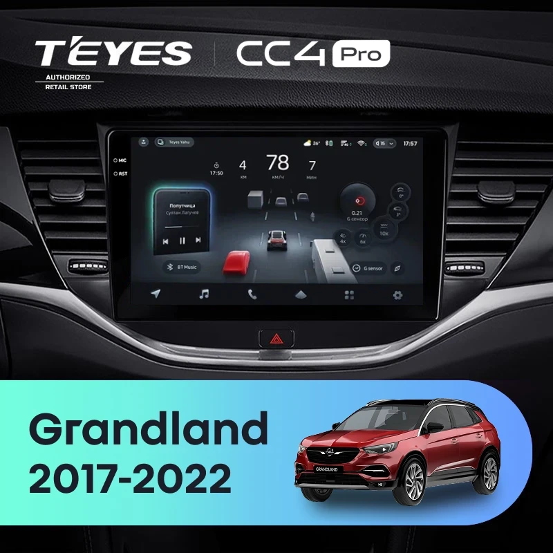 Штатная магнитола Teyes CC4 Pro 8/128 Opel Grandland (2017-2022) Тип-A
