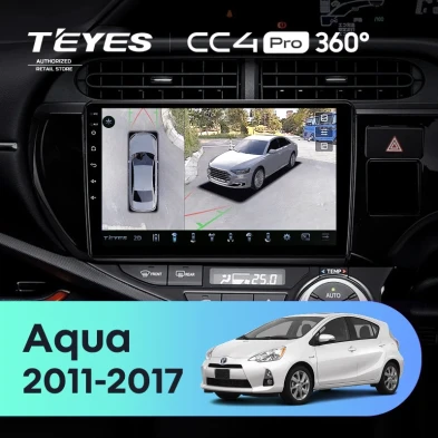 Штатная магнитола Teyes CC4 Pro 360 8/128 Toyota Aqua (2011-2017)