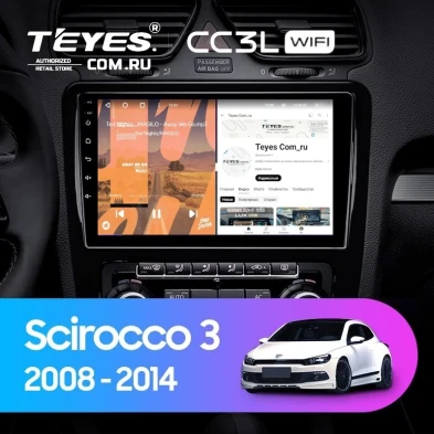 Штатная магнитола Teyes CC3L WiFi 2/32 Volkswagen Scirocco (2008-2014) F1