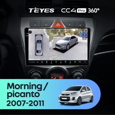 Штатная магнитола Teyes CC4 Pro 360 12/256 Kia picanto (2007-2011)