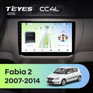Штатная магнитола Teyes CC4L 6/64 Skoda Fabia 2 (2007-2014) (10 inch Universal)