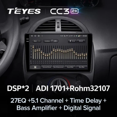 Штатная магнитола Teyes CC3 2K 360 6/128 Chery IndiS S18 (2009-2016)