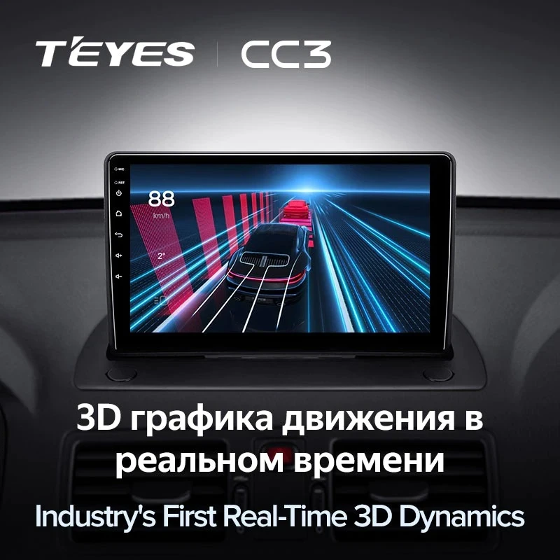 Штатная магнитола Teyes CC3 6/128 Volvo XC90 (2002-2014) F1
