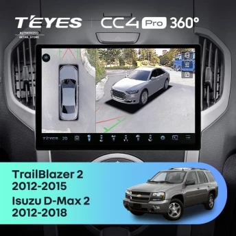 Штатная магнитола Teyes CC4 Pro 360 8/128 Chevrolet TrailBlazer 2 (2012-2015) (13")