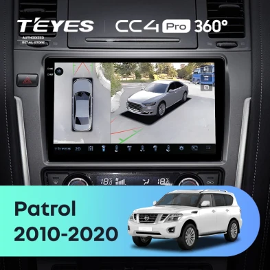 Штатная магнитола Teyes CC4 Pro 360 8/128 Nissan Patrol Y62 (2010-2020) F2