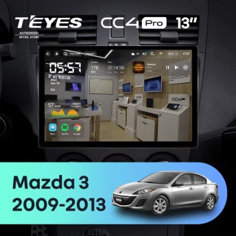 Штатная магнитола Teyes CC4 Pro 8/128 Mazda 3 2 (2009-2013) (13")