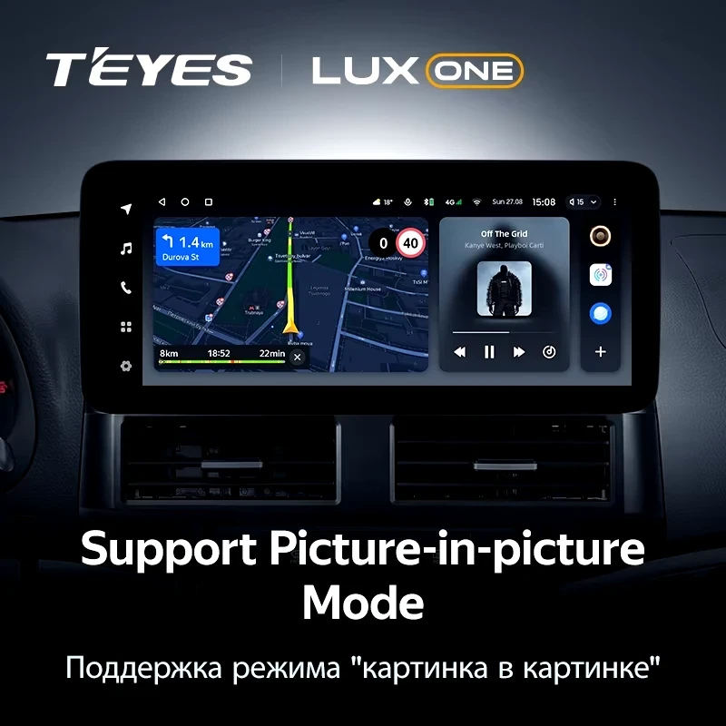 Штатная магнитола Teyes LUX ONE 6/128 Hyundai Santa Fe 2 (2006-2012)