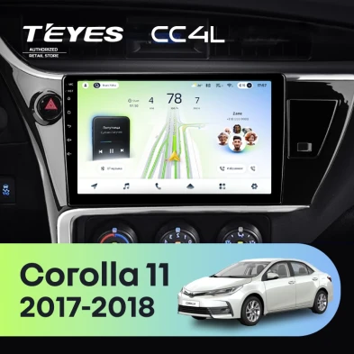 Штатная магнитола Teyes CC4L 6/64 Toyota Corolla 11 (2017-2018) F2