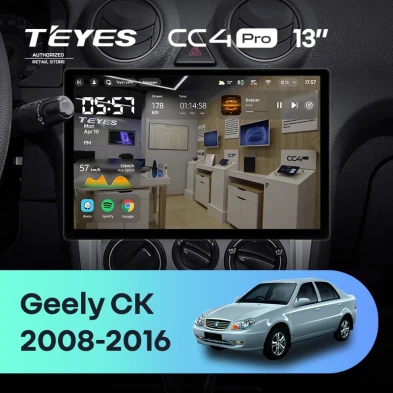 Штатная магнитола Teyes CC4 Pro 12/256 Geely CK (2008-2016) (13")
