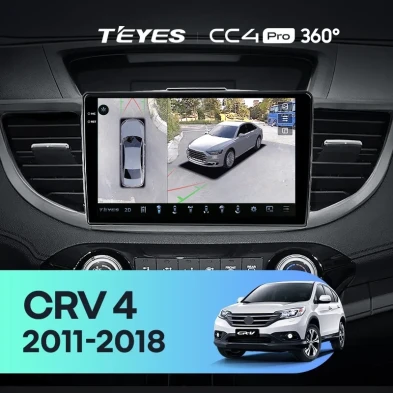 Штатная магнитола Teyes CC4 Pro 360 12/256 Honda CR-V 4 RM RE (2011-2018) 9" Тип-B