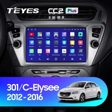 Штатная магнитола Teyes CC2L Plus 1/16 Citroen C-Elysee (2012-2016) F2