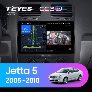 Штатная магнитола Teyes CC3 2K 360 6/128 Volkswagen Jetta 5 (2005-2010) F3
