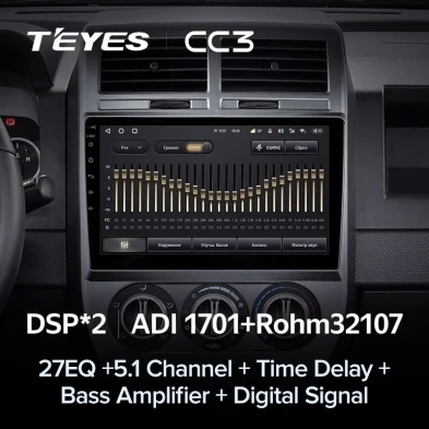 Штатная магнитола Teyes CC3 4/32 Jeep Compass 1 MK (2006-2010)