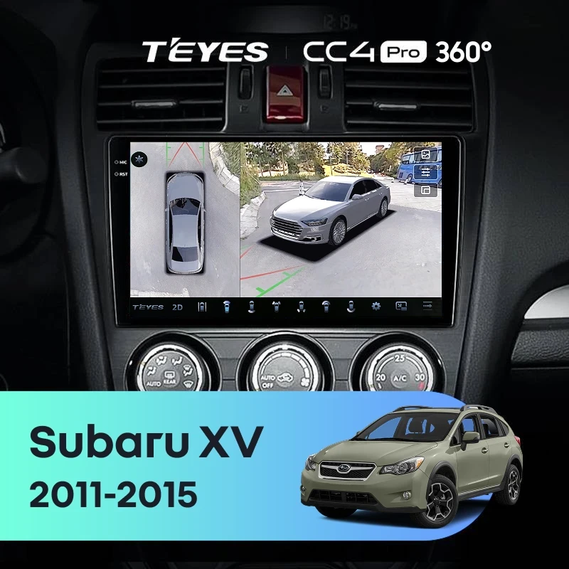 Штатная магнитола Teyes CC4 Pro 360 12/256 Subaru XV (2011-2015) Тип-A