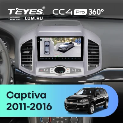 Штатная магнитола Teyes CC4 Pro 360 12/256 Chevrolet Captiva 1 C140 (2011-2016) F2