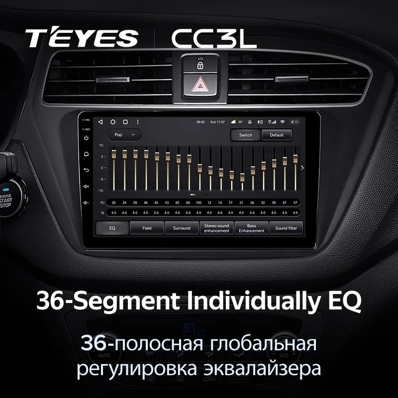 Штатная магнитола Teyes CC3L 4/64 Hyundai i20 2 GB (2018-2020)