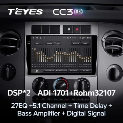 Штатная магнитола Teyes CC3 2K 4/64 Ford Expedition 3 U3242 U3542 U324 U354 (2006-2017)