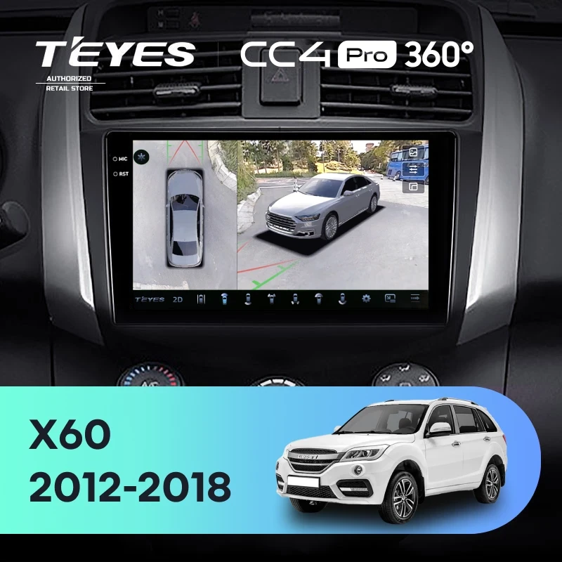 Штатная магнитола Teyes CC4 Pro 360 8/128 Lifan X60 (2012-2018)